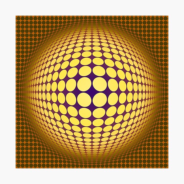 Victor Vasarely Homage 29 Photographic Print