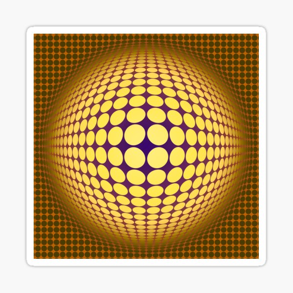 Victor Vasarely Homage 29 Sticker