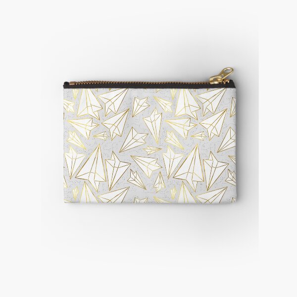 Item preview, Paper Airplanes Gold Grey designed and sold by Beth Thompson.
