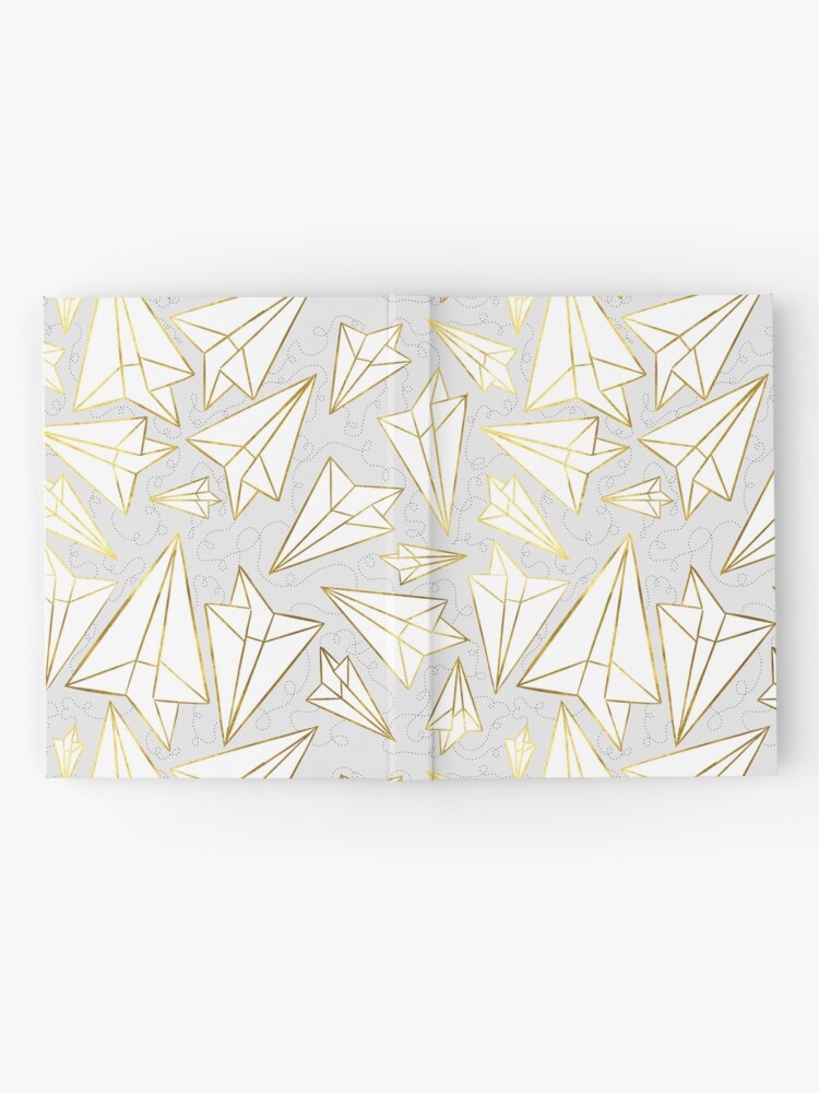 Alternate view of Paper Airplanes Gold Grey Hardcover Journal