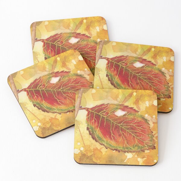 Item preview, Autumn Hawthorn Leaf in Watercolor designed and sold by Kelly Roy.