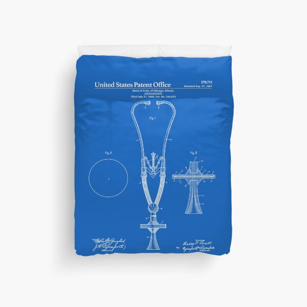 Item preview, Stethoscope Patent - Blueprint designed and sold by FinlayMcNevin.