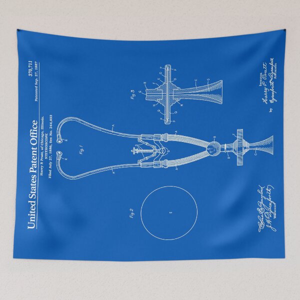 Item preview, Stethoscope Patent - Blueprint designed and sold by FinlayMcNevin.