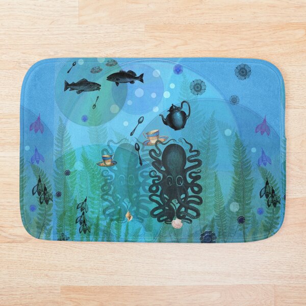 Under The Sea In Time For Tea Bath Mat