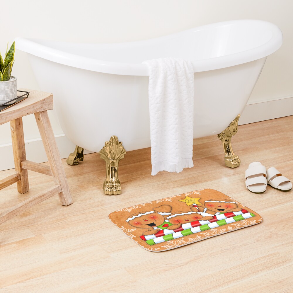 Holiday Gingerbread and Spice Bath Mat