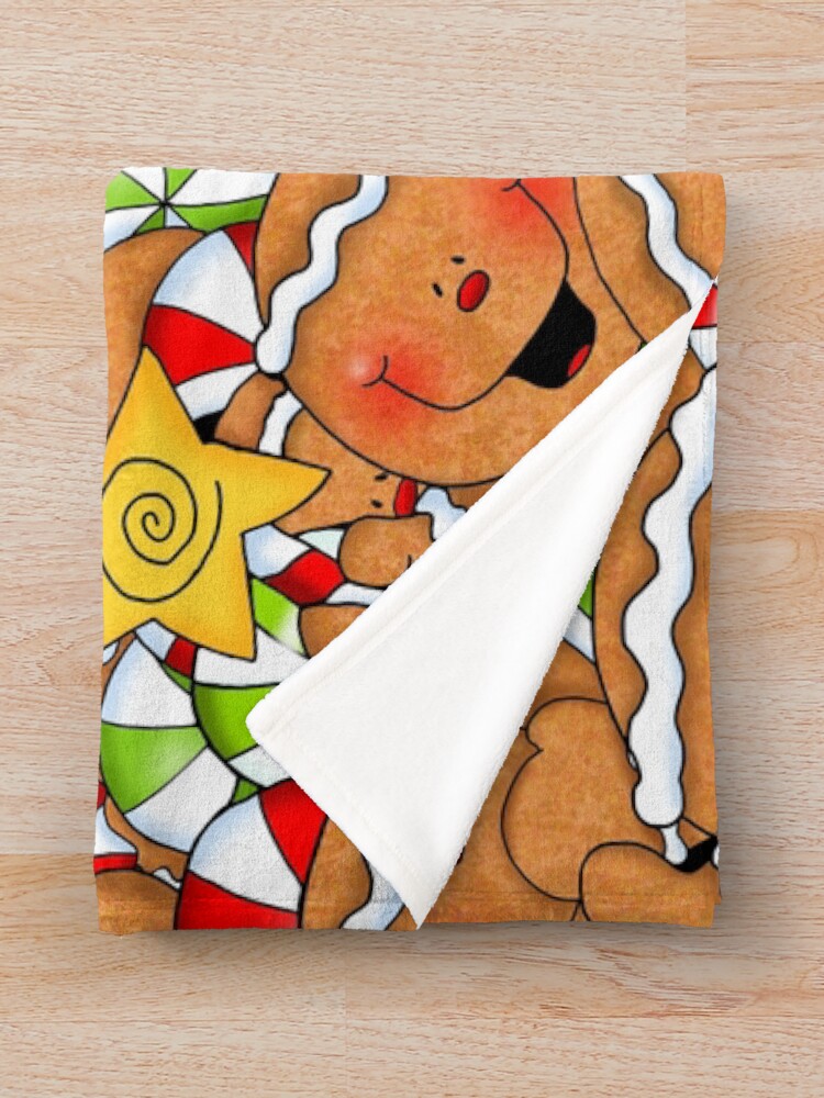 Alternate view of Holiday Gingerbread and Spice Throw Blanket