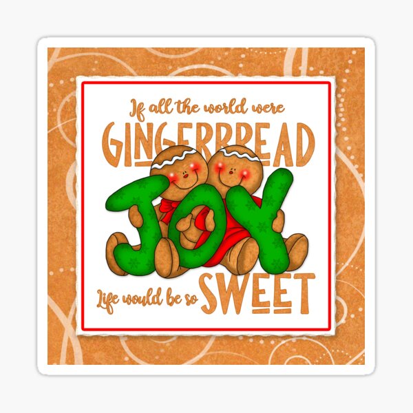Holiday Gingerbread and Spice Sticker