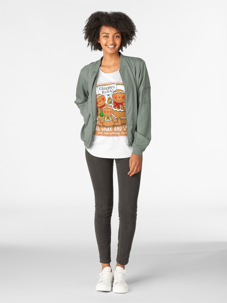 Alternate view of Holiday Gingerbread and Spice Premium Scoop T-Shirt
