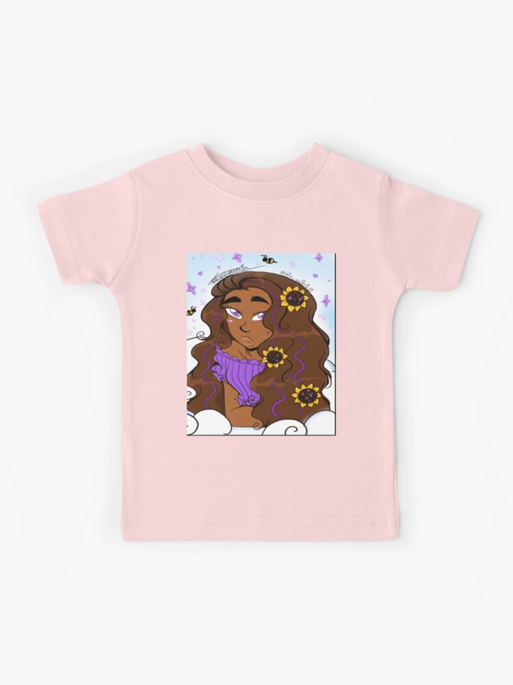 Sunflower Beauty Purple Kids T Shirt By Miss Eclipsic Redbubble - pretty sunflower t shirt roblox