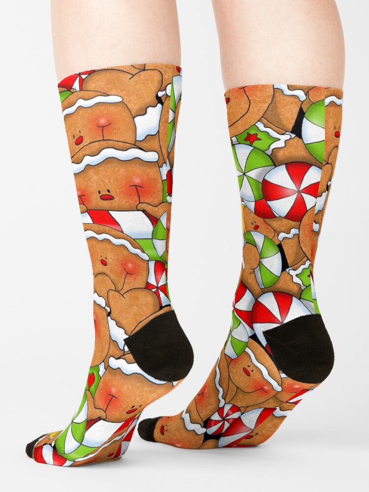 Alternate view of Holiday Gingerbread and Spice Socks