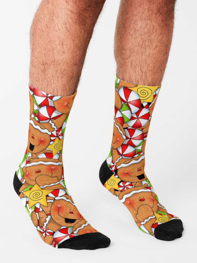 Alternate view of Holiday Gingerbread and Spice Socks