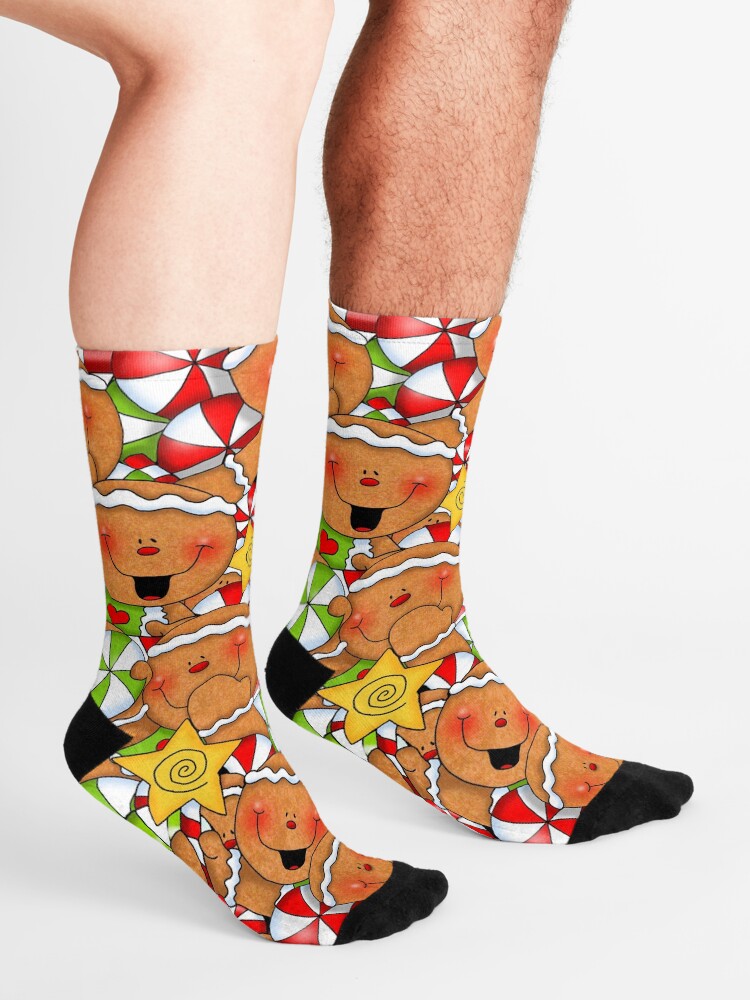 Alternate view of Holiday Gingerbread and Spice Socks