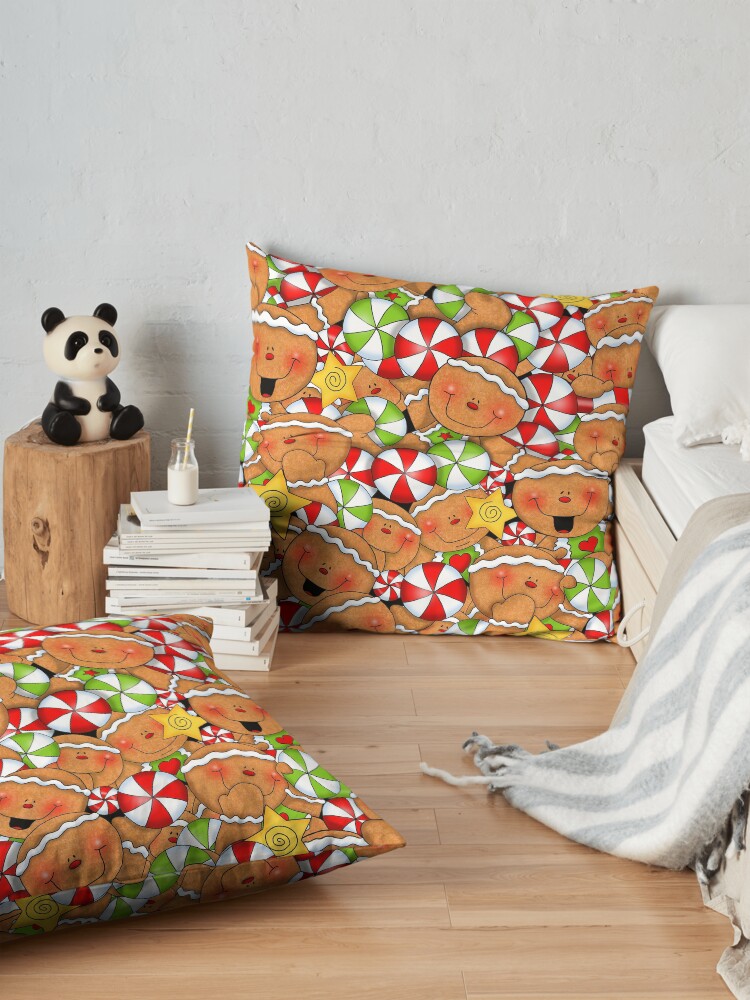 Alternate view of Holiday Gingerbread and Spice Floor Pillow