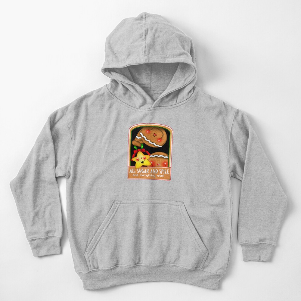 Holiday Gingerbread and Spice Kids Pullover Hoodie