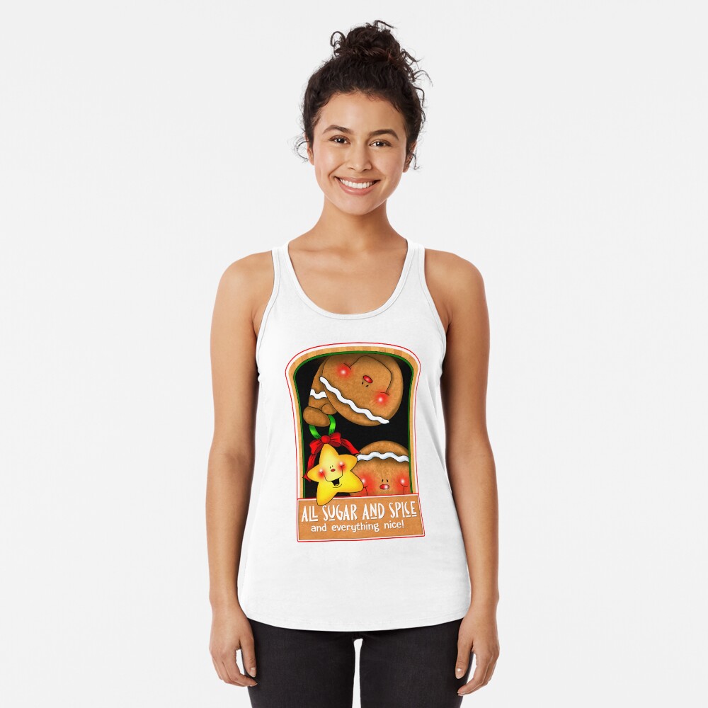 Holiday Gingerbread and Spice Racerback Tank Top