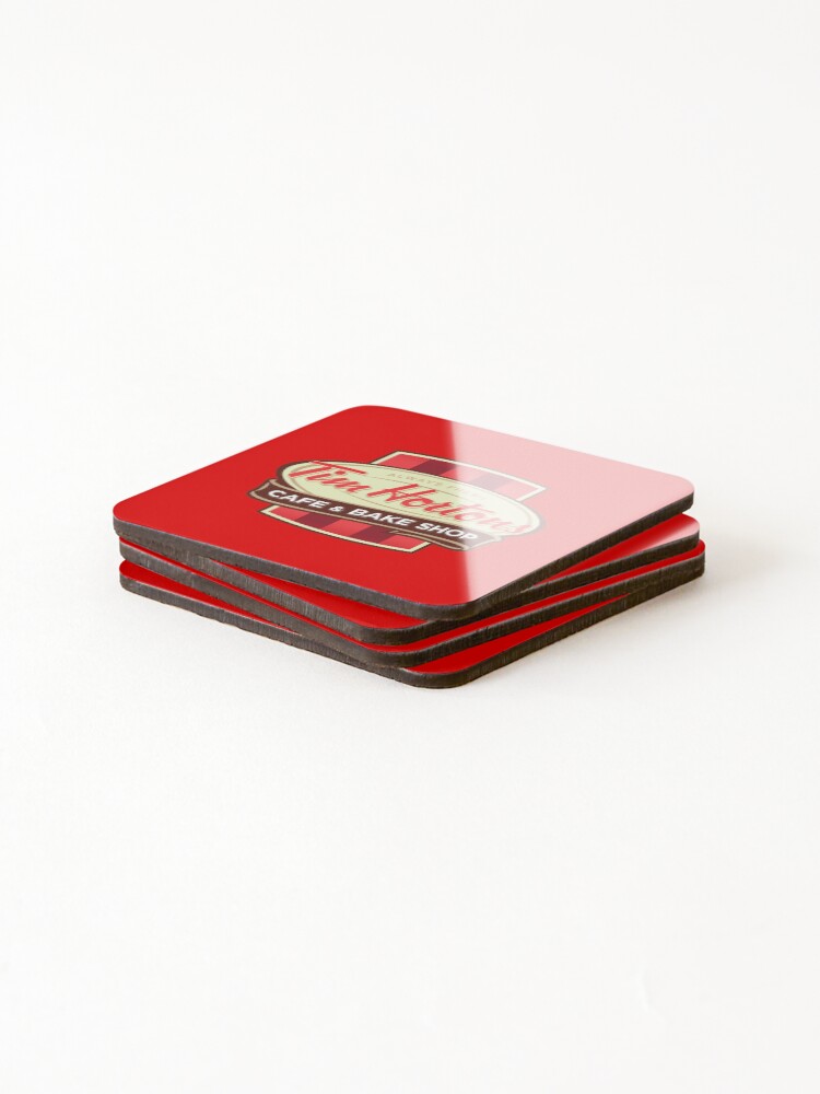 Alternate view of Tim Hortons Canadian Coffee Chain design Coasters (Set of 4)