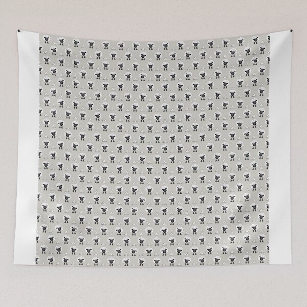 Item preview, Shelby Sheep Pattern Natural Colour Background designed and sold by Running-Duck.