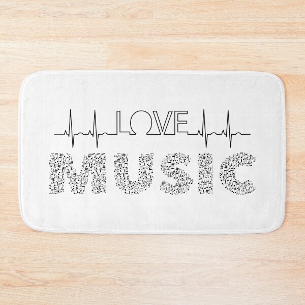 Item preview, Love Music Musical notes Heartbeat designed and sold by tribbledesign.