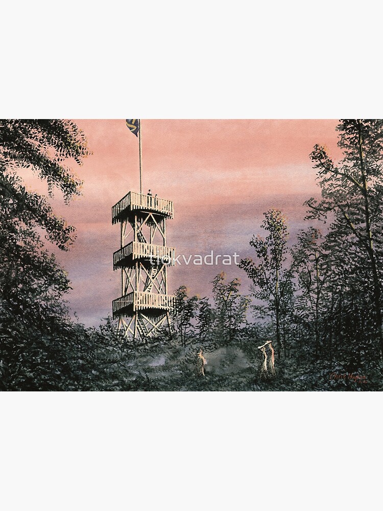 Duvbo Watchtower, Sundbyberg, Sweden, circa 1904 by tiokvadrat