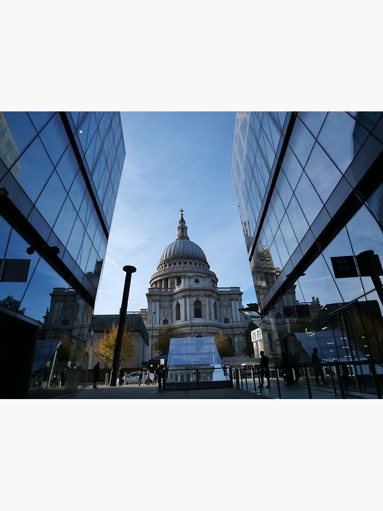 Thumbnail 3 of 3, Sticker, St Paul’s Cathedral reflections designed and sold by santoshputhran.