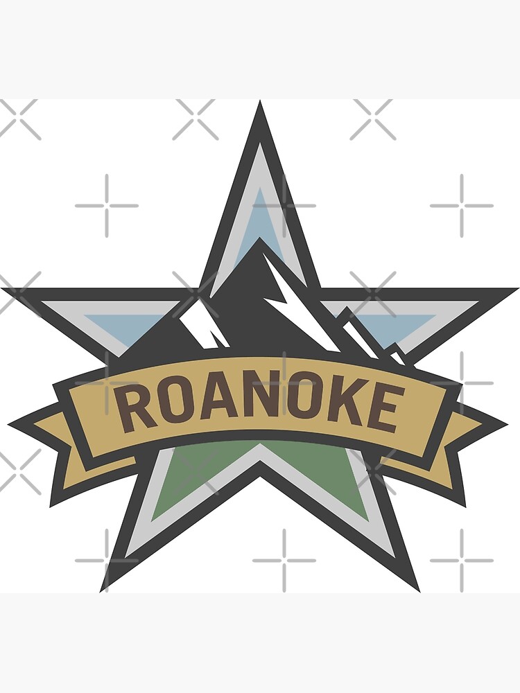 "Roanoke Virginia Star City Pride Logo" Canvas Print by hobrath Redbubble