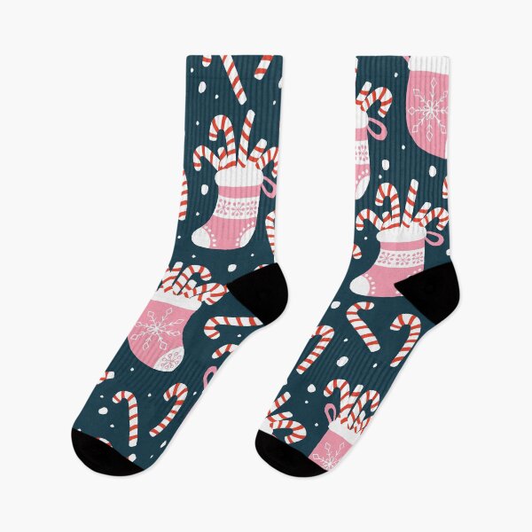 Item preview, Christmas Stocking and Candy Cane Pattern designed and sold by MclaughlinGifts.