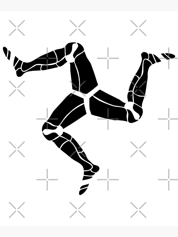 3 legs of Man, Isle of Man symbol by tribbledesign
