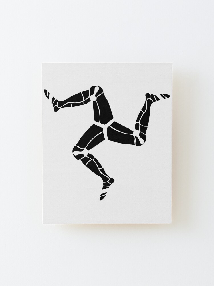 Alternate view of 3 legs of Man, Isle of Man symbol Mounted Print