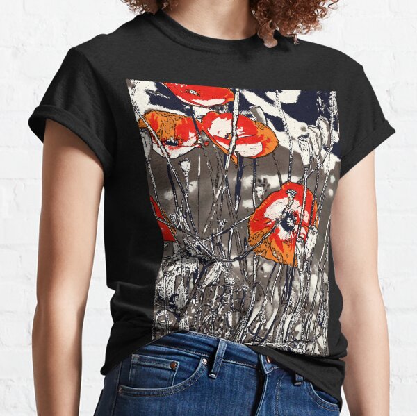Wild poppies from the meadow flowers bywhacky  Classic T-Shirt