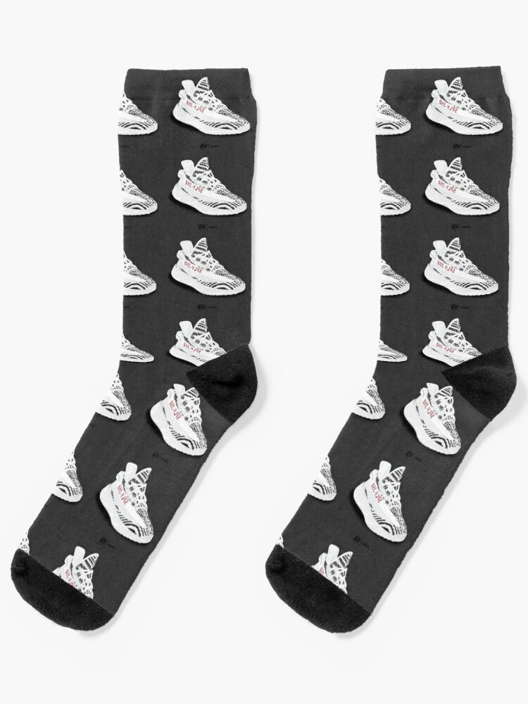 yeezy zebra socks