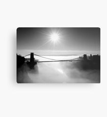 Clouds under the Clifton Suspension Bridge, Bristol Metal Print