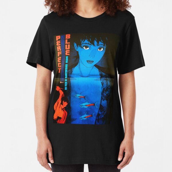 Perfect Blue Poster Slim Fit T-Shirt