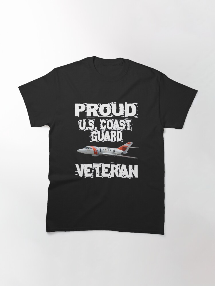 Alternate view of Proud U.S. Coast Guard Veteran Falcon Classic T-Shirt