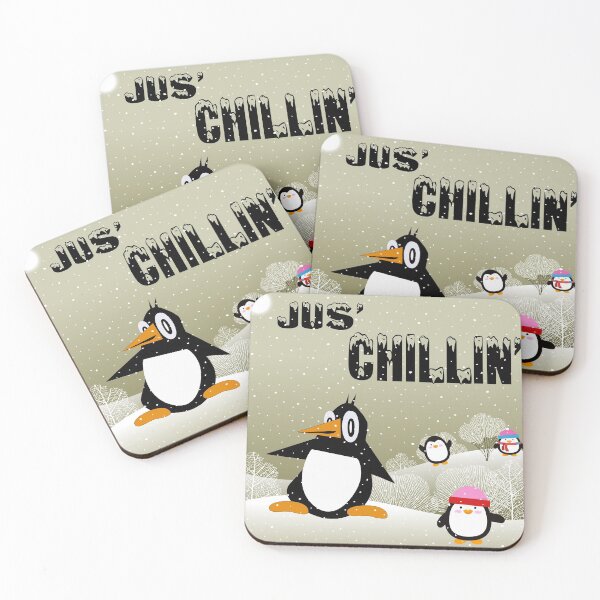Item preview, Cute Penguins Enjoying Winter designed and sold by MclaughlinGifts.