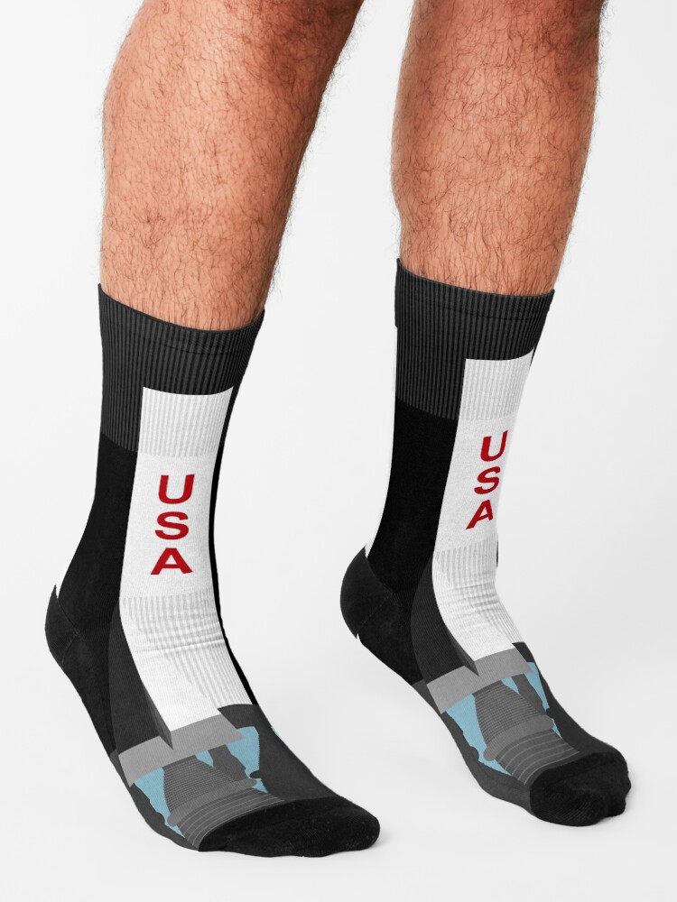Alternate view of Saturn V socks (500F) Socks