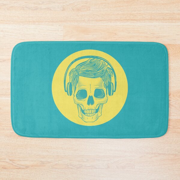 Item preview, Skull with headphones designed and sold by DerSenat.