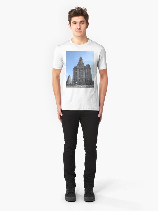Alternate view of Liverpool Liver Building Photo Slim Fit T-Shirt