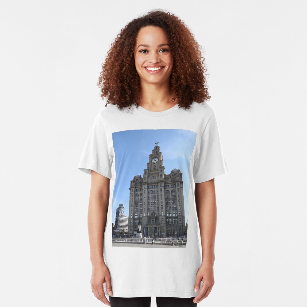 Liverpool Liver Building Photo Slim Fit T-Shirt