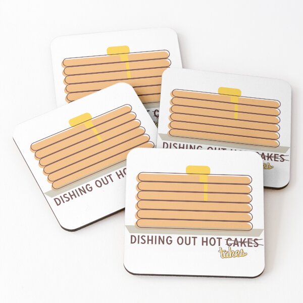 Item preview, hot cakes and hot takes designed and sold by moonsterm.