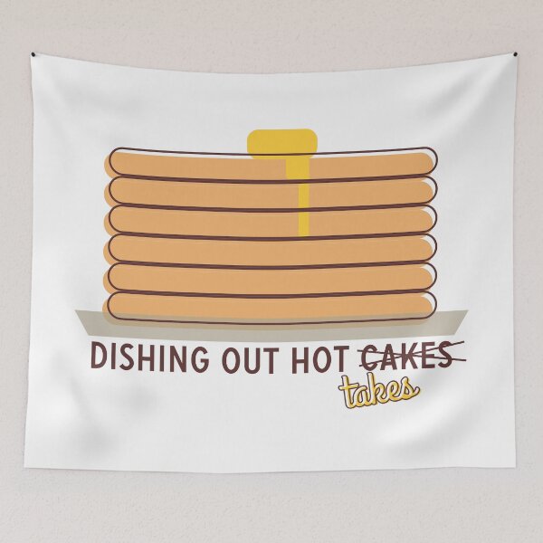 Item preview, hot cakes and hot takes designed and sold by moonsterm.