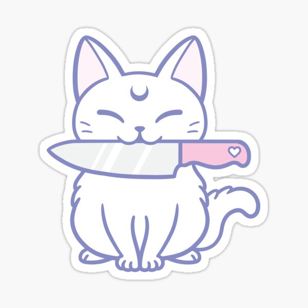 Knife Kitten 02 | Nikury Sticker