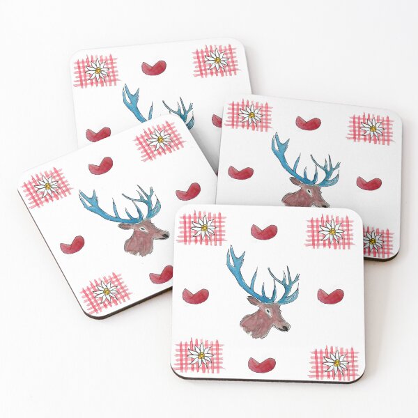 Item preview, Winter Chalet  christmas - deer with check heart designed and sold by artshop77.