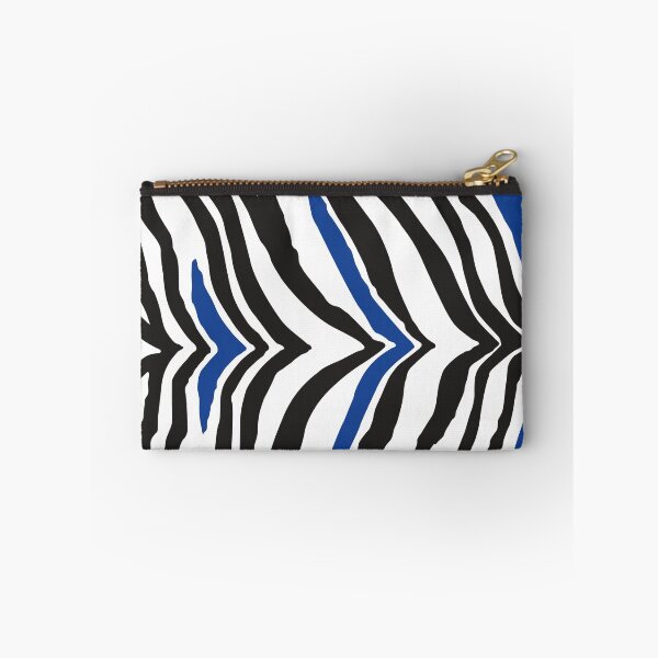 Item preview, Zebra Print: Cobalt Blue, Black and White designed and sold by XCEEDTRANSITION.