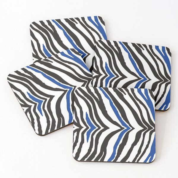Item preview, Zebra Print: Cobalt Blue, Black and White designed and sold by XCEEDTRANSITION.