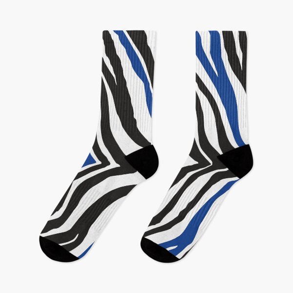Item preview, Zebra Print: Cobalt Blue, Black and White designed and sold by XCEEDTRANSITION.