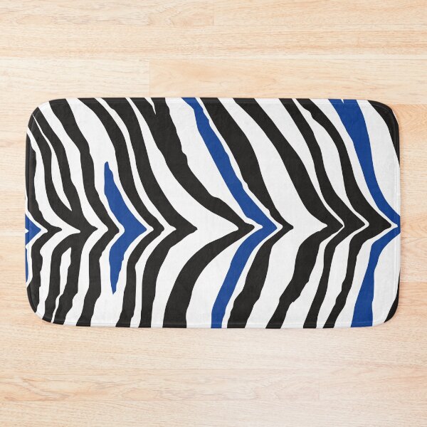 Item preview, Zebra Print: Cobalt Blue, Black and White designed and sold by XCEEDTRANSITION.