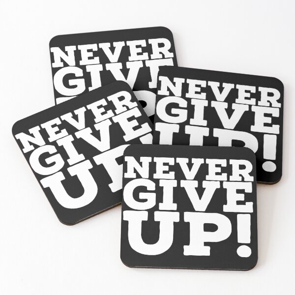 Item preview, Never give up! designed and sold by Maestroedems.