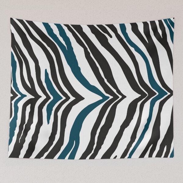 Item preview, Zebra Print: Teal, White and Black designed and sold by XCEEDTRANSITION.