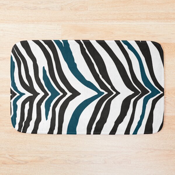 Item preview, Zebra Print: Teal, White and Black designed and sold by XCEEDTRANSITION.