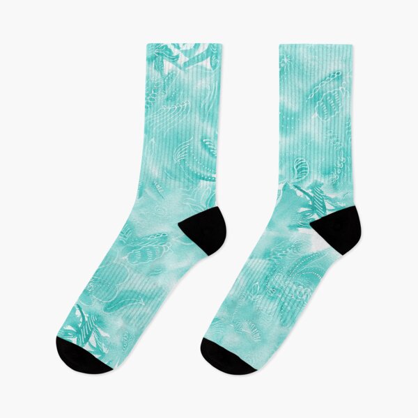 Item preview, Teal Watercolor Floral Pattern designed and sold by Catherine Holcombe.